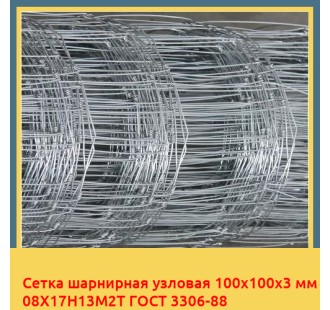 Сетка шарнирная узловая 100х100х3 мм 08Х17Н13М2Т ГОСТ 3306-88 в Ургенче